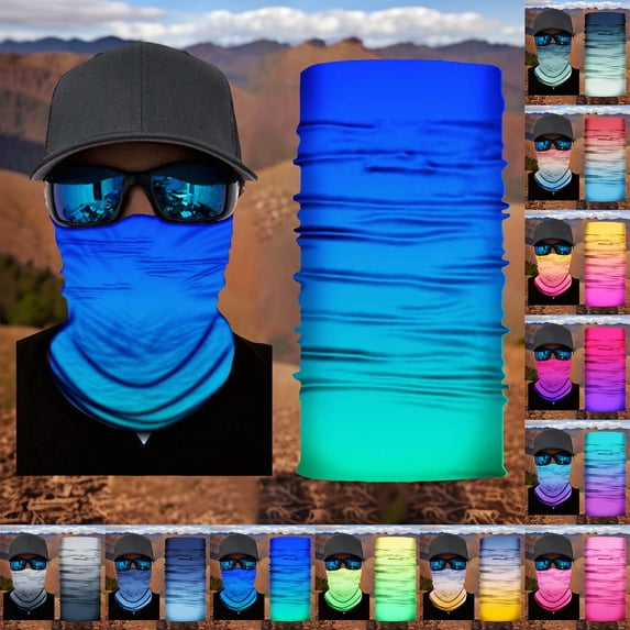 YUEHUA Ice Silk Neck Gaiter Bandana Face Mask Cooling Gator Mask Breathable Face Cover Ski Neck Scarf Protection from Dust Sun Wind for Hiking, Fishing, Cyclin