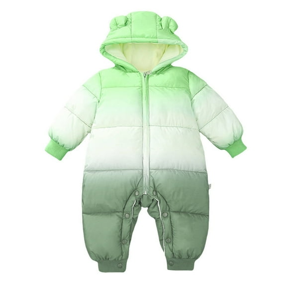 YUEHUA Infant Baby Winter Snowsuit Coat Romper Hooded Outwear Warm Jumpsuit Bodysuit for Girl Boy 6-24 Months, 0-6 Months