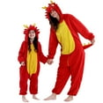 thumbnail image 1 of YUEHUA Kids Onesie Animal One Piece Pajamas Christmas Dragon Cos-tume Girls Boys Fleece Hooded Onesie Pajamas Cute Fuzzy Sleepwear Winter Warm Romper Outfits, 1 of 7