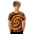 thumbnail image 1 of YUEHUA Kids Tie Dye Shirt Short Sleeve Hippies 3D Printed Graphic Tees Tie-Dye Crewneck T Shirts for 4-16 Years Boys Girls Children, 1 of 4