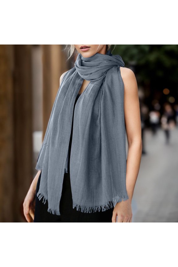 Lightweight Gauze Linen Feeling Shawl Wraps for Women Beach Summer Scarf for Evening Wedding Dresses Party Travel