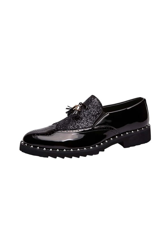 Men's Dress Shoes Comfortable Lace up Formal Oxford for Weddings, Business, Office, Prom