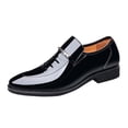 thumbnail image 1 of YUEHUA Men's Wingtip Oxfords, Leather Dress Shoes Flexible Forefoot for Work & Business Comfort Lightweight Lace Classic Formal Shoes, 1 of 10