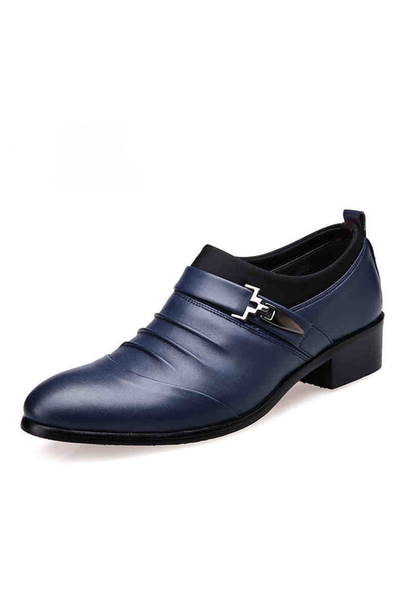 Mens Dress Shoes Casual Business Oxford Derby Orthopedic Leather Shoes Simple Lace-up Walk Loafers Flats Shoes for Men