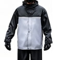thumbnail image 1 of YUEHUA Motorcycle Rain Suit for Adults, Two Piece Riding Raincoat Heavy Rain Gear, Waterproof Windproof Reflective, Comfortable Breathable Outdoor, 1 of 4