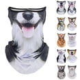 thumbnail image 1 of YUEHUA Novelty Balaclava Neck Gaiter with Ear Loops Scarf Bandana UV Sun Protection Outdoors Funny 3D Face Mask Cover for Men, 1 of 3