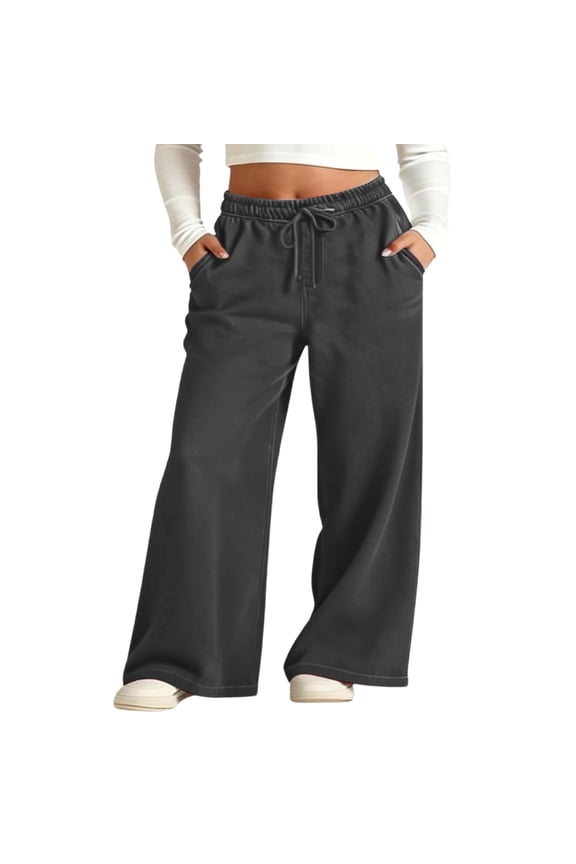 Plus Size Jeans for Kid Girl High Waisted Wide Leg Jeans with Pockets Teen Girls Elastic Waist Strechy Casual Drawstring Pull On Denim Pants