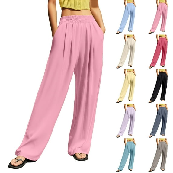 YUEHUA Senistyle Active Pants for Women Ice Silk Quick Drying Breathable Pant Trousers Over 50