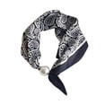 thumbnail image 1 of YUEHUA Silk Scarf Necklace for Woman Trendy Magnetic Closure Pearl Neck Scarf Choker Satin Skinny Neckerchief Hair Bandanas Scarves, 1 of 3