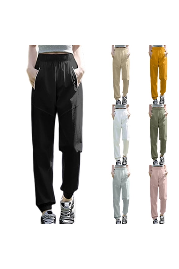 Stretch Active Ice Silk Pants for Women Ultra Stretch Breathable Casual Quick Drying Comfy Fit Hiking Pants