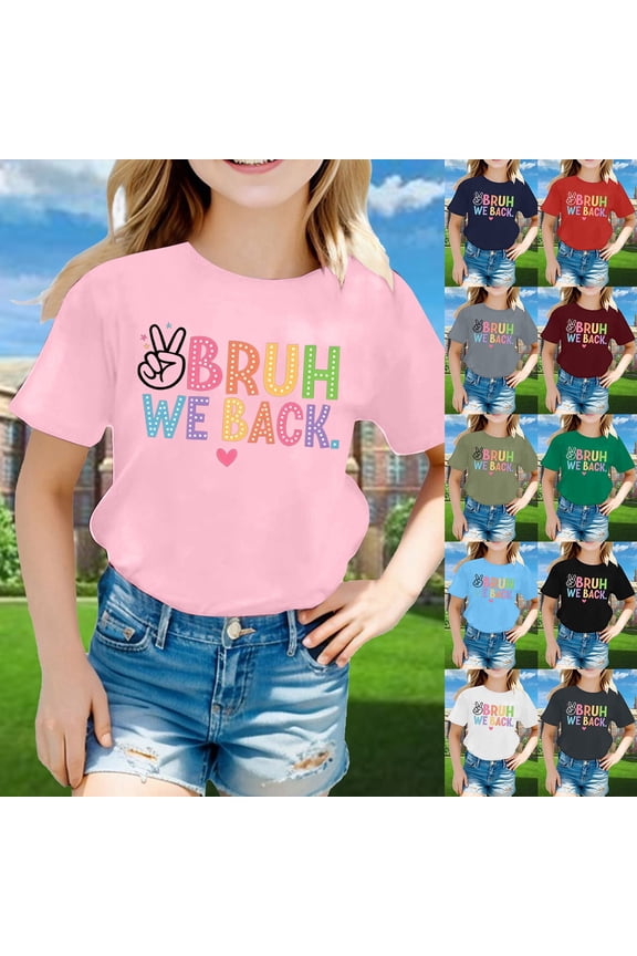 Toddler Boy First Grade Shirts Trendy Quick Dry O Neck Short Sleeve First Day, Back To School Shirts Tee Tops