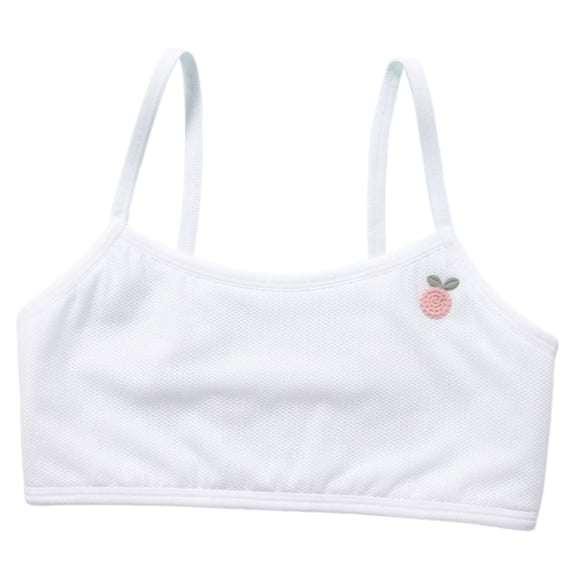 YUEHUA Training Bras for Girls Seamless Cami Bralettes Sports Striped Athletic Vest Kids bra 11-12 Years