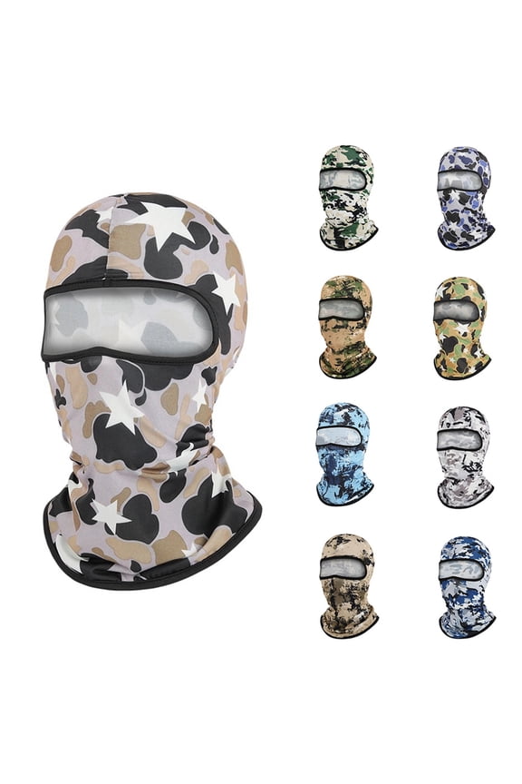 UPF 50+ UV Cooling Balaclava Helmet Liner, Breathable Face Cover, Lightweight Mask for Men Women Summer Riding Fishing, Cyclin