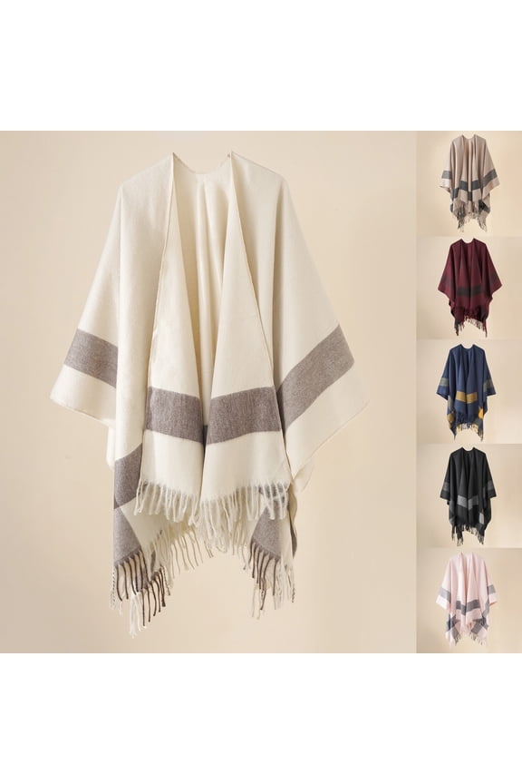 Winter Shawl Wraps Women Knitted Shawls and Wraps Cardigan Cape Wool Pashmina Shoulder Top Sweater Shawl Scarf 2026