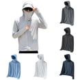 thumbnail image 1 of YUEHUA Women's UPF 50+ UV Sun Protection Long Sleeve Hoodie Athletic Hiking Shirts Lightweight SPF Zip Up Outdoor Fishing Hiking Jacket Clothing, 1 of 3