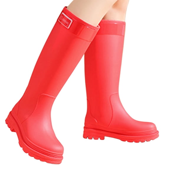 YUEHUA Womens Rain Boots Outdoor Casual Shoes for Women Hiking Camping Walking Comfortable Lightweight Low Heel Waterproof Anti-Slip Garden Boots