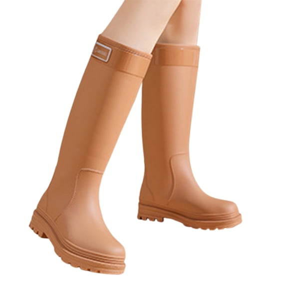YUEHUA Womens Rain Boots Outdoor Casual Shoes for Women Hiking Camping Walking Comfortable Lightweight Low Heel Waterproof Anti-Slip Garden Boots