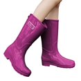 thumbnail image 1 of YUEHUA Womens Rain Boots, Outdoor Comfortable Lightweight Mid Calf Rain Shoes, Hiking Camping Daily Use, Rain Boots for Women Waterproof Comfortable Insole Light Rain Shoes, 1 of 7