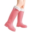 thumbnail image 1 of YUEHUA Womens Rain Boots Stylish Mid Calf Boots for Women Rainy Days Casual Outfits Outdoor Activities Waterproof Lightweight Anti-Slip Garden Boots, 1 of 9