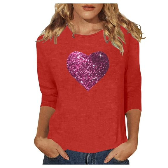 YUEHUA Womens Sleeveless T Shirts Casual Ultra-Soft Round Neck Valentines Lover Heart Graphic T-Shirts Casual Spring Day Tops Tee Blouse