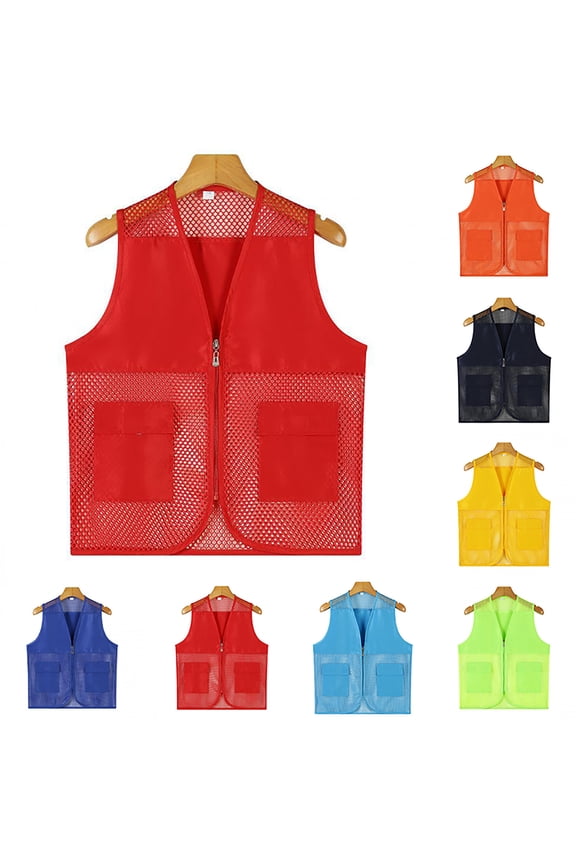 boys tees Kids Unisex Mesh Breathable Fishing Vest Pockets Photography Travel Hiking Waist Coat Jacket For Adults And Youth