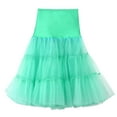 thumbnail image 1 of YUEJUIR Rainbow Tutu Womens High Waist Pleated Short Skirt Adult Tutu Dancing Skirt Adult Tutu Tulle Skirt Princess Tutu (Mint Green,XL), 1 of 5