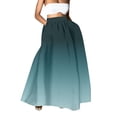 thumbnail image 1 of YUEJUIR Skirts for Women Trendy Summer Women Floral Print Skirt High Waist Party Beach Pocket Long Maxi Skirt Flowy Skirt Linen Skirts for Women (Green,M), 1 of 5