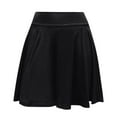 thumbnail image 1 of YUEJUIR Skort Women Fashion High Waist Solid Mini Pencil Skirt Hip Slim Short Skirt Black Skirt Black Shorts Women (Black,XXXXL), 1 of 4