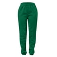 thumbnail image 1 of YUEJUIR White Pants Women Women's Casual Solid Pocket Pants High Waist Elastic Band Pants Wide Leg Trousers Women Workout Pants Women Postpartum Clothes (Green,XL), 1 of 4