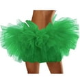 thumbnail image 1 of YUEJUIR Women's Five Layer Mesh Cake Skirt Tutu Skirt Mesh Skirt Cosplay Tutu Skirt Beach Adult Five Layer Tutu Skirt (Mint Green,One Size), 1 of 5