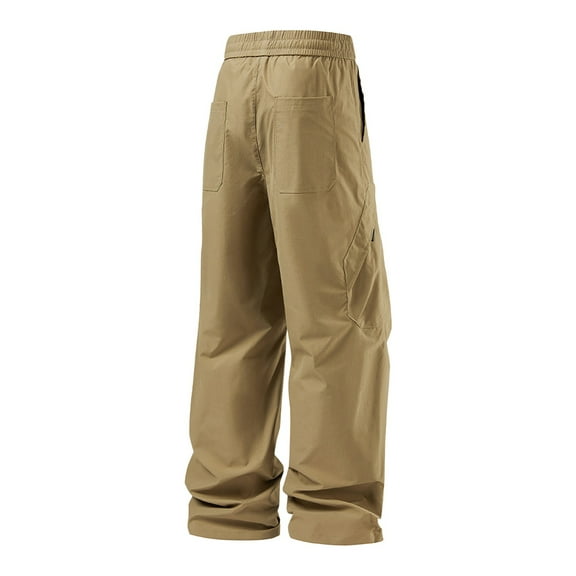 YUELONGHU Adult Men Casual Pants Black Cargo Pants Men Baggy Jeans Men's Casual Pants for Everyday Wear Loose Fit Straight Leg Trousers for Comfortable and Stylish