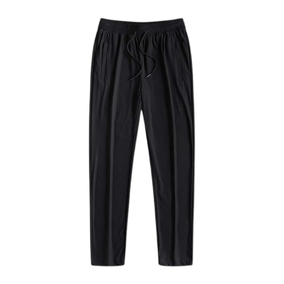 YUELONGHU Adult Men Casual Pants Business Casual Pants for Men Stretch Waist Men Unisex Stretch Quick Drying Pants Casual Elastic Waist Drawstring Stretch Pants