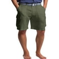 thumbnail image 1 of YUELONGHU Adult Men Casual Pants Casual Pants for Men Relaxed Fit Elastic Waist Men Summer Pant Casual All Solid Color Loose Plus Size Trouser Fashion Beach Pockets Short Pants, 1 of 8