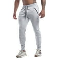 thumbnail image 1 of YUELONGHU Adult Men Casual Pants Khaki Pants Mens Male Spring Casual Fitness Running Trousers Drawstring Loose Waist Color Matching Pants Zip Pocket Loose Sweatpants, 1 of 4