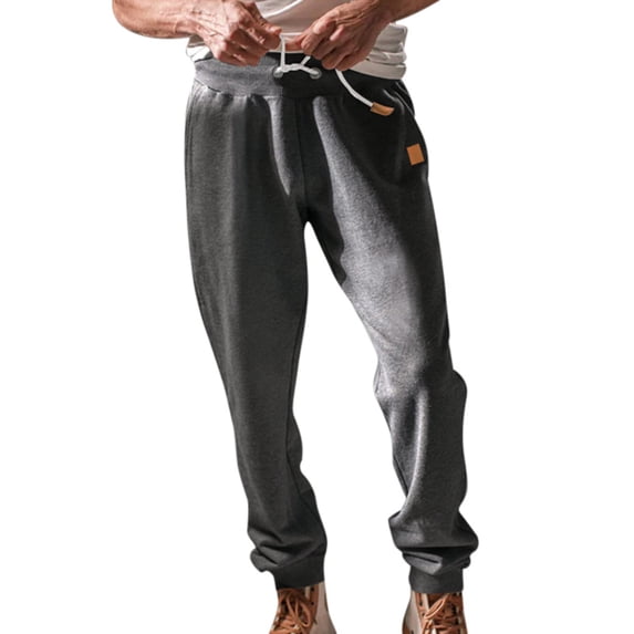 YUELONGHU Adult Men Casual Pants Men's Cargo Pants Hiking Mens Casual Sports Pants Loose Fit Casual Pants Soft Comfortable Warm Sweatpants