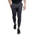 thumbnail image 1 of YUELONGHU Adult Men Casual Pants Men's Casual Pants Not Jeans Men's Solid Color Tight Pocket Zipper Business Casual Daily Slim Fit Small Trousers, 1 of 3