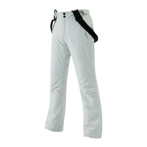 YUELONGHU Adult Men Casual Pants Mens Business Casual Pants Stretch Comfort Men's Ski Pants Set Windproof Insulated Snowsuit Winter Warm Snowboarding Snow Pants