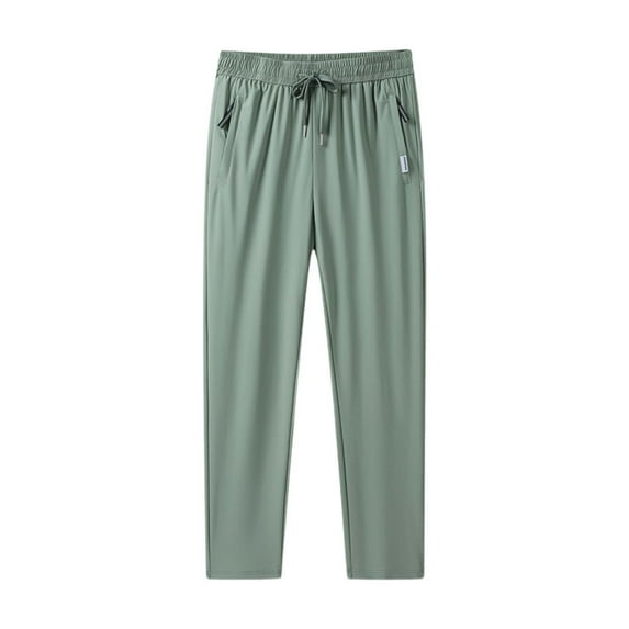 YUELONGHU Adult Men Casual Pants Mens Cargo Pants Baggy Brown Men Unisex Stretch Quick Drying Pants Casual Elastic Waist Drawstring Stretch Pants