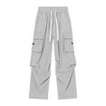 thumbnail image 1 of YUELONGHU Adult Men Casual Pants Mens Cargo Pants Baggy Fit Men's Summer Loose Street Casual Pants, 1 of 3