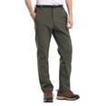thumbnail image 1 of YUELONGHU Adult Men Casual Pants Mens Cargo Pants Elastic Waist Mens Winter Leisure Sports Soft Windproof and Ski Pants Thick Warm Outdoor Hiking Pants, 1 of 4