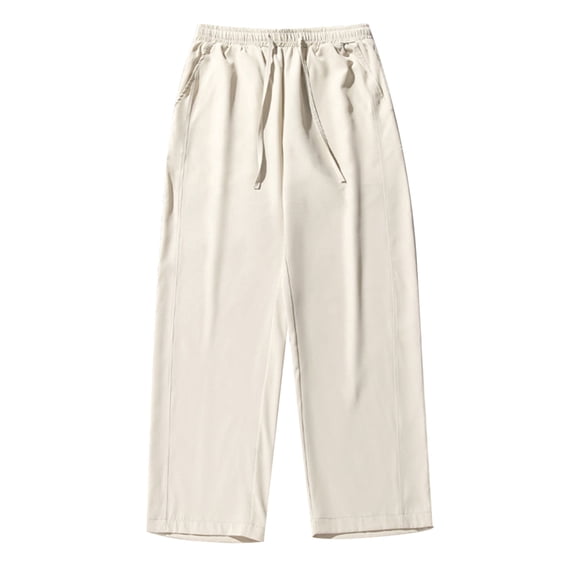 YUELONGHU Adult Men Casual Pants Mens Cargo Pants Relaxed Fit Stretch Men's Summer Light and Loose Straight Tube Solid Color Basic Easy To Pants