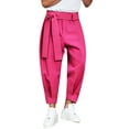 thumbnail image 1 of YUELONGHU Adult Men Casual Pants Mens Cargo Pants Slim Fit Men's Autumn and Winter Solid Color Design Sense Nine-Point Pants Tie-Leg Casual Pants, 1 of 4