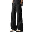 thumbnail image 1 of YUELONGHU Cargo Pants Cargo Pants for Men Black Baggy Men's Cargo Pants Straight Leg Casual Loose Fit Comfortable Work Pants for Fall with Droopy Wide Leg Design Durable Everyday Wear Xxxl, 1 of 8