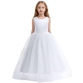 thumbnail image 1 of YUELONGHU Girls Fashion Dresses Baby Girl Dresses 12-18 Months Black Flower Girls Satin Pageant Dress for Wedding Kids Pearls Prom Gowns with Bow Knot 9-10 Year, 1 of 6