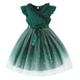 thumbnail image 1 of YUELONGHU Girls Fashion Dresses Dress Spagetti Strap Dress Toddler Girls' Summer Ribbed Dress with Tutu Waistband Solid Color Textured Skirt for 2 7 Years 3-4 Years, 1 of 8