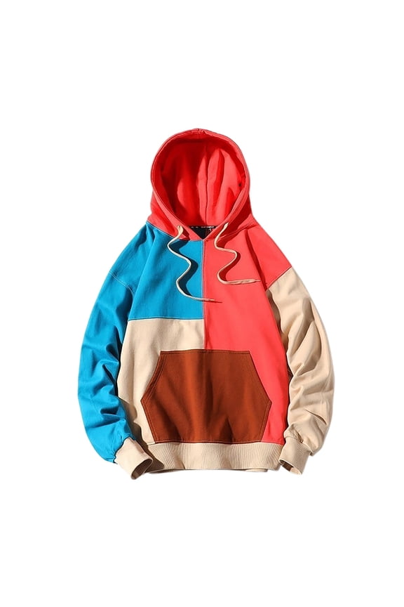 Men Casual Crew Neck Pullover Mens Sweatshirt Hoodies Zip up Fall Winter Hooded Male Autumn and Winter Tops Button Down Turtleneck Knitted Wool Long Sleeve Pullover Top L