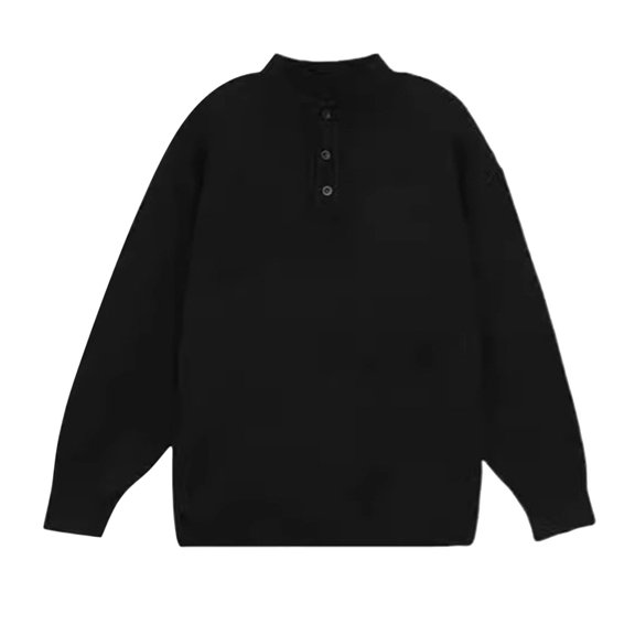 YUELONGHU Men Casual L Sweatshirts & Hoodies Graphic Zip up Hoodie Neutral Wind Po Lo Collar Sweater Men Winter Machine Washable Black Wool Sweater Lazy Senior Bottoming Knitwear