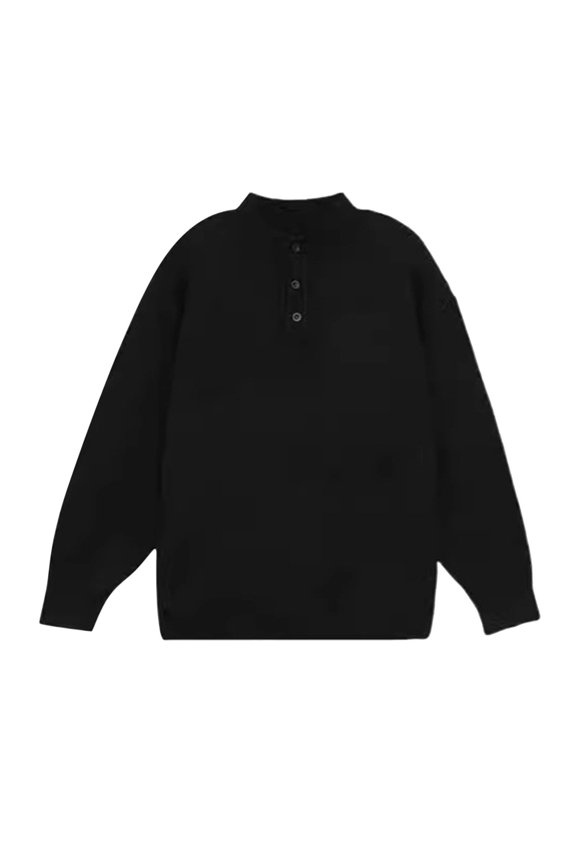 Men Casual L Sweatshirts & Hoodies Graphic Zip up Hoodie Neutral Wind Po Lo Collar Sweater Men Winter Machine Washable Black Wool Sweater Lazy Senior Bottoming Knitwear