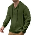thumbnail image 1 of YUELONGHU Men Casual M Sweatshirts & Hoodies Zip up Hoodie Men's Spring and Summer Fashion Solid Color Thin Hoodie Comfortable Temperament Top Zip up Hoodie Men Baggy, 1 of 9