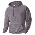 thumbnail image 1 of YUELONGHU Men Casual Xl Sweatshirts & Hoodies Oversized Zip up Hoodie Men Solid Color Winter Half Zipper Stand up Collar Hooded Sweatshirt Casual Loose Business Trend Sports Sweatshirt, 1 of 7